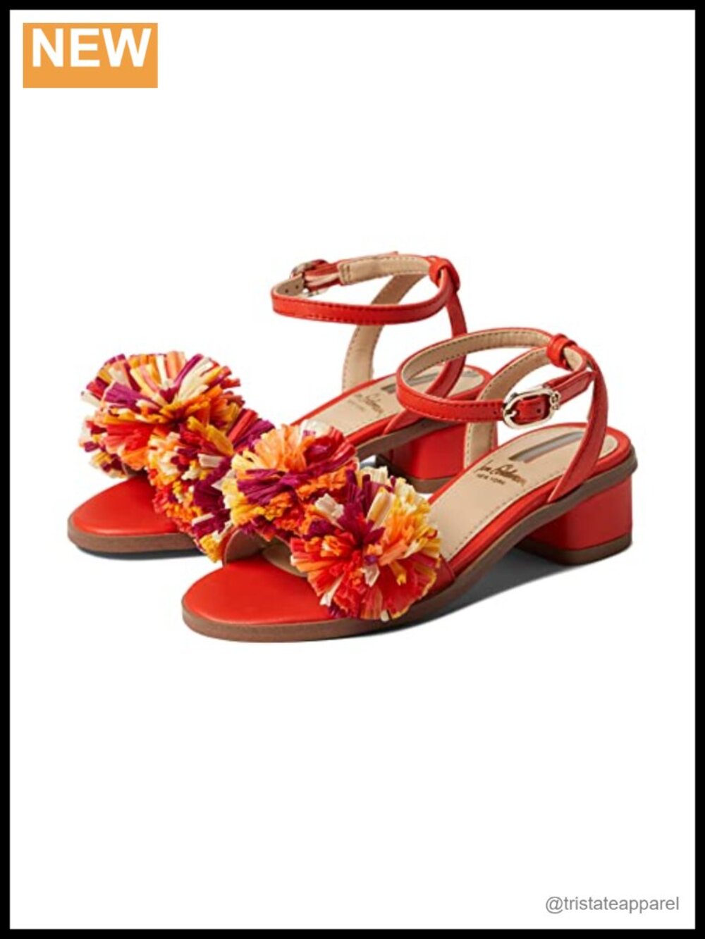 Sam Edelman Kids' Ilia Mini Leather Floral Buckle Sandals